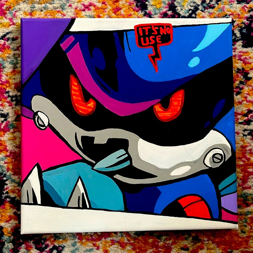 Metal Sonic square painting